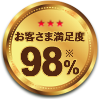 お客様満足度97%